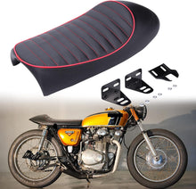 Load image into Gallery viewer, Motorcycle Cafe Racer Seat Flat/Hump Saddle For Honda CB Suzuki GS Yamaha XJ
