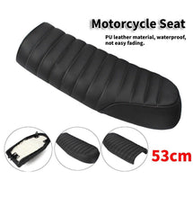 Load image into Gallery viewer, Black Motorcycle Cafe Racer Seat Vintage Saddle Seat For CB Yamaha XJ
