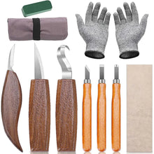 Load image into Gallery viewer, Wood Carving Chisel Cutter Kit Woodworking Whittling Cutter Gouges Tools
