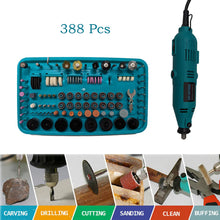 Load image into Gallery viewer, 388pcs Mini Rotary Electric Grinder Tool Kit Grinding Polishing Cutting Drill
