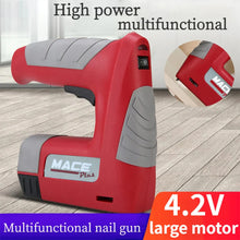 Load image into Gallery viewer, 3 In 1 4.2V Electric Nail Gun Rechargeable Portable Wireless Woodworking Tool
