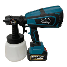 Load image into Gallery viewer, 1000ML Electric Spray Gun Cordless Paint Sprayer Airbrush 5 Nozzle 2 Battery
