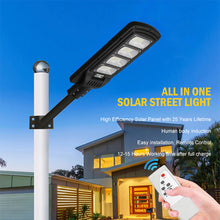 Load image into Gallery viewer, 200W 4 Mode Remote Control Led motion Outdoor Waterproof Ip65 Solar Street Light
