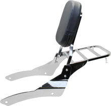 Load image into Gallery viewer, Steel Backrest Sissy Bar Luggage Rack for Yamaha V-Star Vstar 650 400 Classic
