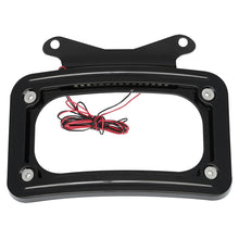 Load image into Gallery viewer, Curved License Number Plate Frame Mount LED Light Fits For Harley Road Street
