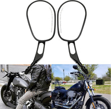 Load image into Gallery viewer, Black Motorcycle Side Mirrors For Harley Sportster Chopper Bobber Cruiser Custom
