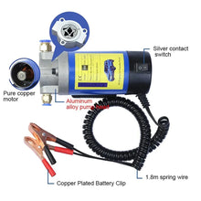 Load image into Gallery viewer, DC 12V Electric Suction Transfer Change Pump Motor Oil Diesel Extractor Pump
