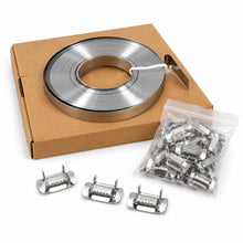 Load image into Gallery viewer, 304 Stainless Steel Banding Kit 50m x 12mm with 100 Buckles