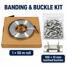 Load image into Gallery viewer, 304 Stainless Steel Banding Roll 12mm x 0.4mm
