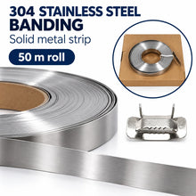 Load image into Gallery viewer, 100 Pieces 12mm Stainless Steel Banding Buckles