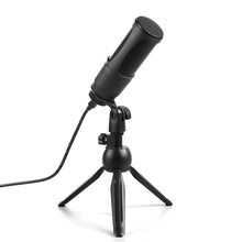 Load image into Gallery viewer, High Quality Computer Microphone with stand, USB PC Microphone for Video Recording
