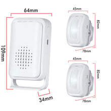 Load image into Gallery viewer, Wireless Motion Sensor Alarm Door Chime for Business 2 Detector &amp; 1 Receiver
