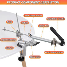 Load image into Gallery viewer, RX-009 360° Rotation Flip Fixed-Angle Stainless Steel Knife Sharpener Set
