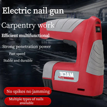 Load image into Gallery viewer, 3 In 1 4.2V Electric Nail Gun Rechargeable Portable Wireless Woodworking Tool
