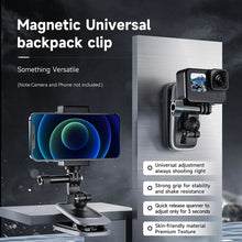 Load image into Gallery viewer, TELESIN 360° Rotation Magnetic Backpack Clip Mount for GoPro Hero Insta360
