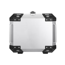 Load image into Gallery viewer, Silver Motorcycle Rear Top Box Luggage 45L Tail Carrier Tool Case+Mounting Plate
