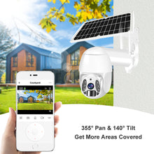 Load image into Gallery viewer, Q6 3MP Wifi Low Power Two-way Audio Outdoor Night Vision Solar Powered IP Camera
