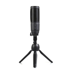 Load image into Gallery viewer, High Quality Computer Microphone with stand, USB PC Microphone for Video Recording
