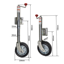 Load image into Gallery viewer, 2000lbs 10&quot; Jockey Wheel Swivel Bracket Top Shake
