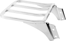 Load image into Gallery viewer, Chrome Rear Sissy Bar Backrest Luggage Rack For Harley Sportster Softail Dyna
