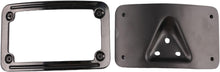 Load image into Gallery viewer, Black Curved Laydown License Plate Mount Bracket For Harley Dyna FXD Sportster

