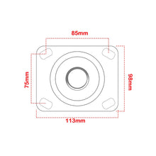 Load image into Gallery viewer, 4 pcs 5-inch 125mm Heavy Duty Industrial Castor Wheel TPR Mute Wheel