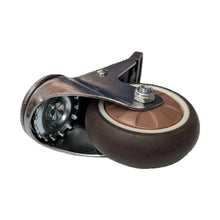 Load image into Gallery viewer, 4 pcs 3 in M8 15mm Threaded Stem Swivel Caster Wheels TPR Mute Furniture Caster