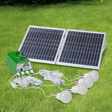 Load image into Gallery viewer, YH1003 30W 11V multifunctional Foldable small solar panel Green lighting kit
