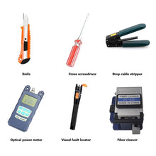 Load image into Gallery viewer, FTTH Fiber Optic Tool Kit with Fiber Cleaver Optical Power Meter FC-6S
