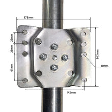 Load image into Gallery viewer, 2000lbs 10&quot; Jockey Wheel Swivel Bracket Top Shake
