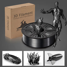 Load image into Gallery viewer, Silk PLA+ 3D Filament 1.75mm Black 1KG/Roll
