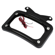 Load image into Gallery viewer, Curved License Number Plate Frame Mount LED Light Fits For Harley Road Street
