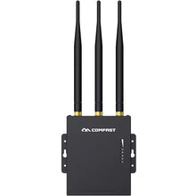 Load image into Gallery viewer, CF-E7 2.4G LTE Wireless AP Wifi Router Outdoor CPE plug and play 4G SIM card Waterproof Hotspot Wireless 3*5dBi antennas
