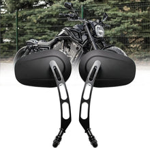 Load image into Gallery viewer, Black Motorcycle Side Mirrors For Harley Sportster Chopper Bobber Cruiser Custom
