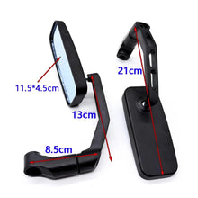 Load image into Gallery viewer, Pair Mirrors Rearview metal Custom Style Motorcycle Motorbike Carbon
