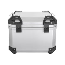 Load image into Gallery viewer, Silver Motorcycle Rear Top Box Luggage 45L Tail Carrier Tool Case+Mounting Plate
