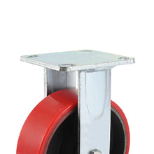 Load image into Gallery viewer, 4 pcs 8-inch 200mm Extra Heavy Duty Industrial Swivel Castors with PU Wheel