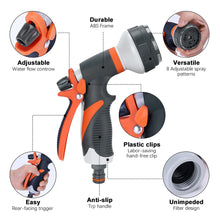 Load image into Gallery viewer, Garden Hose Spray Gun Set 8 Adjustable Patterns High Pressure Water Gun Nozzle
