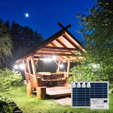 Load image into Gallery viewer, YH1006 12W Solar panel 4 LED bulbs Portable Solar Power Lighting Kit
