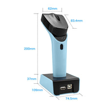 Load image into Gallery viewer, NETUM DS7500 2D Wireless 2.4Ghz Bluetooth Hands Free Automatic BarCode Scanner
