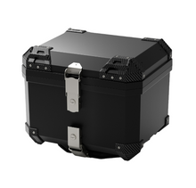 Load image into Gallery viewer, Silver Motorcycle Rear Top Box Luggage 45L Tail Carrier Tool Case+Mounting Plate
