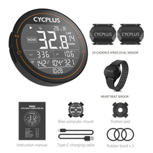 Load image into Gallery viewer, CYCPLUS M2 GPS Bicycle Computer Wireless ANT+ Bluetooth Waterproof Speedometer
