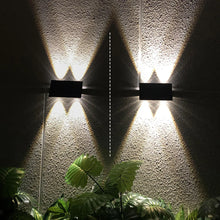 Load image into Gallery viewer, YH0616 Waterproof Outdoor Lamp Wall Mounted Led Solar Up And Down Wall Light
