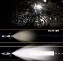 Load image into Gallery viewer, 5.75&quot; Chrome LED daymaker bullet headlight Harley Sportster dyna softail XL
