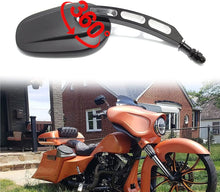 Load image into Gallery viewer, Black Motorcycle Side Mirrors For Harley Sportster Chopper Bobber Cruiser Custom
