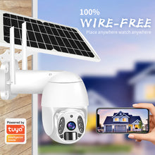 Load image into Gallery viewer, Q6 3MP Wifi Low Power Two-way Audio Outdoor Night Vision Solar Powered IP Camera
