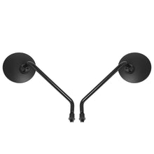 Load image into Gallery viewer, Pair 10mm Long Stem Chrome Motorcycle Round Rear View Side Mirrors
