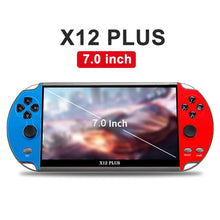 Load image into Gallery viewer, X12 Plus 7 Inch Handheld Game Console HD Screen Built-in 10000 Retro Games
