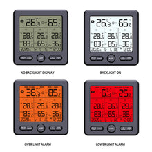 Load image into Gallery viewer, TS-6210 Multifunctional Wireless Thermometer Hygrometer Alert Clock Calendar
