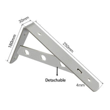 Load image into Gallery viewer, Stainless Steel Detachable Shelf Brackets Heavy Duty – 1 Pair